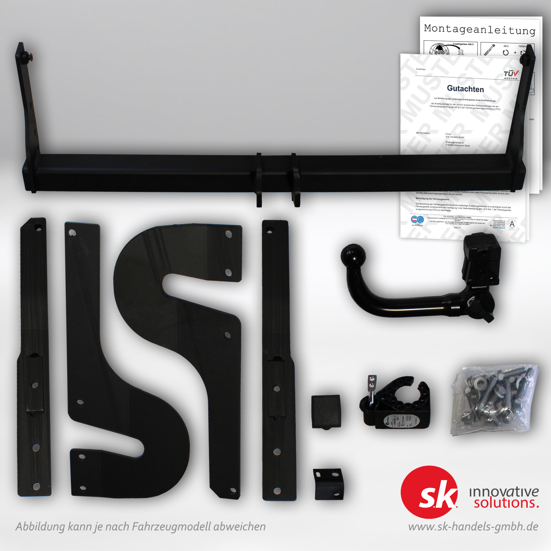 Verstärkte Anhängerkupplung, abnehmbar, für Ford Kuga II