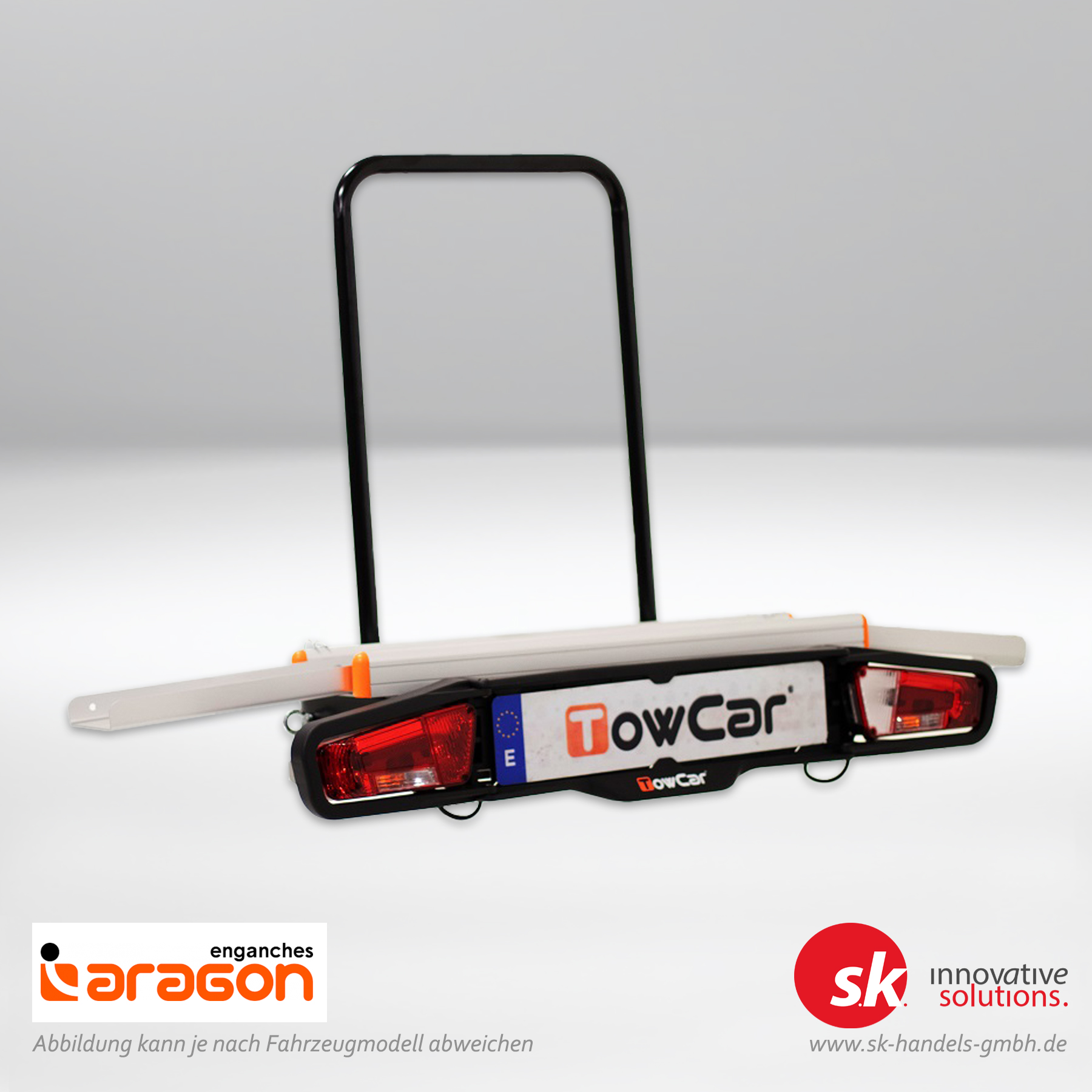 Motorradträger RACING zur Montage auf Anhängerkupplung