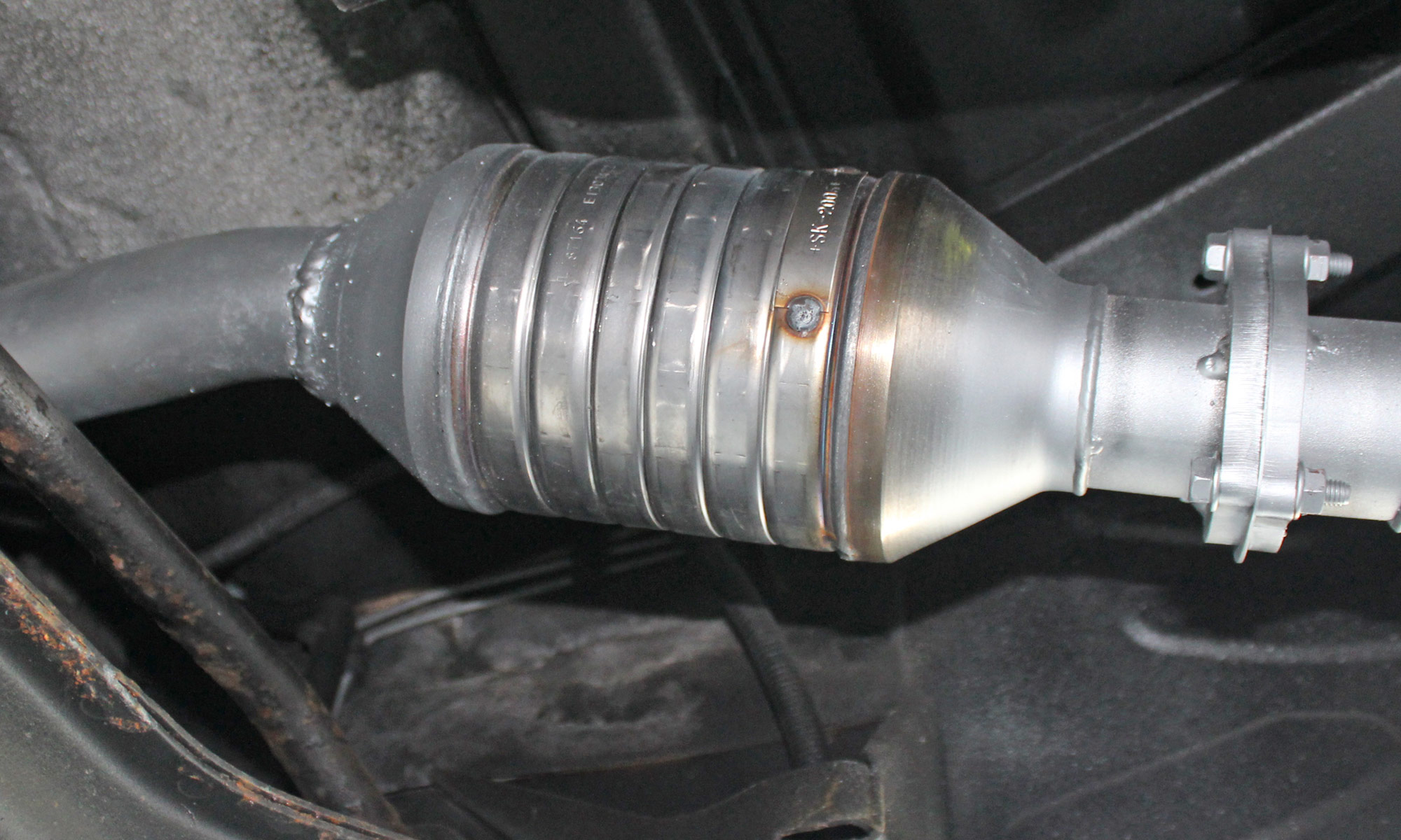 Verbauter Katalysator