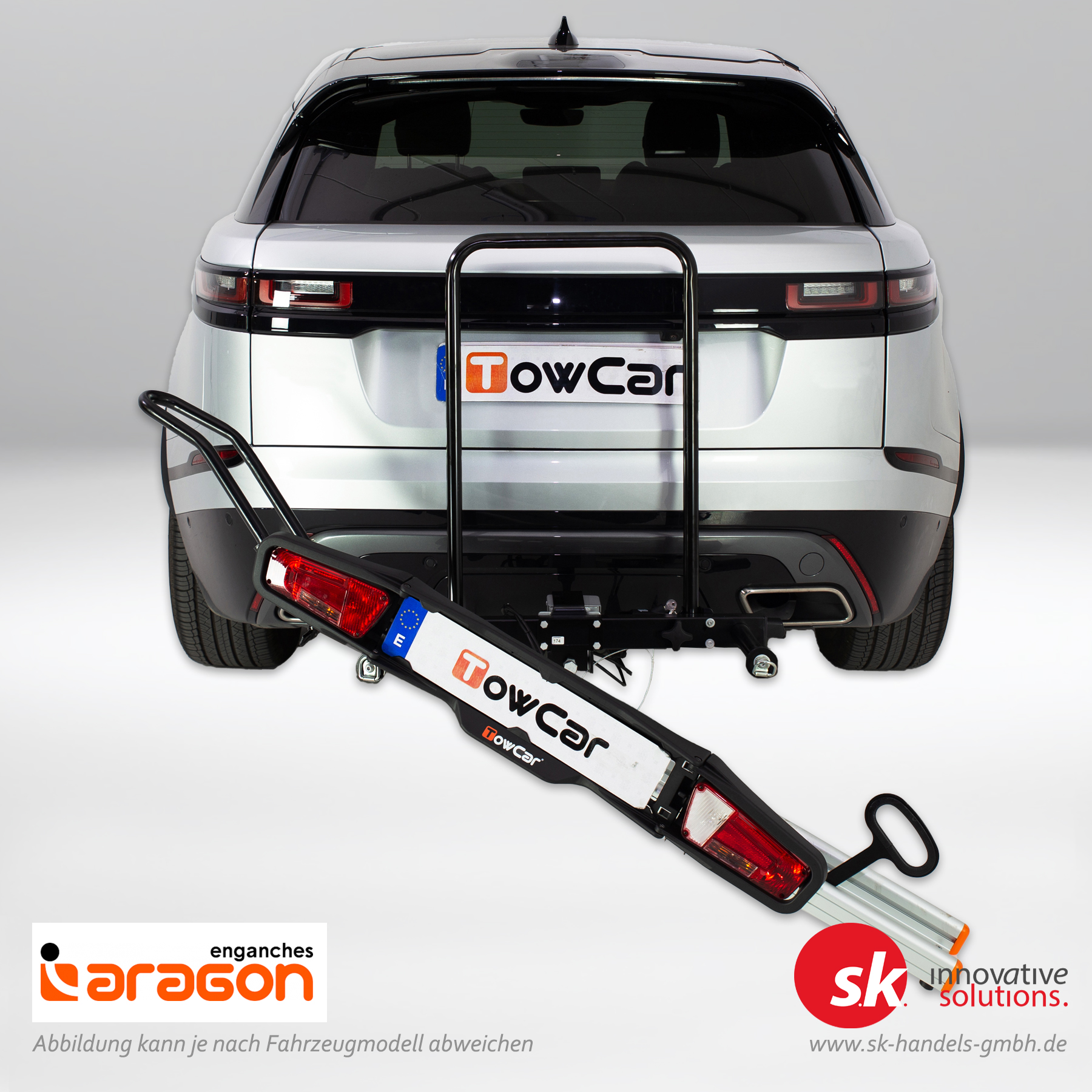 Motorradträger Balance zum Beladen von Motorrad vorbereitet