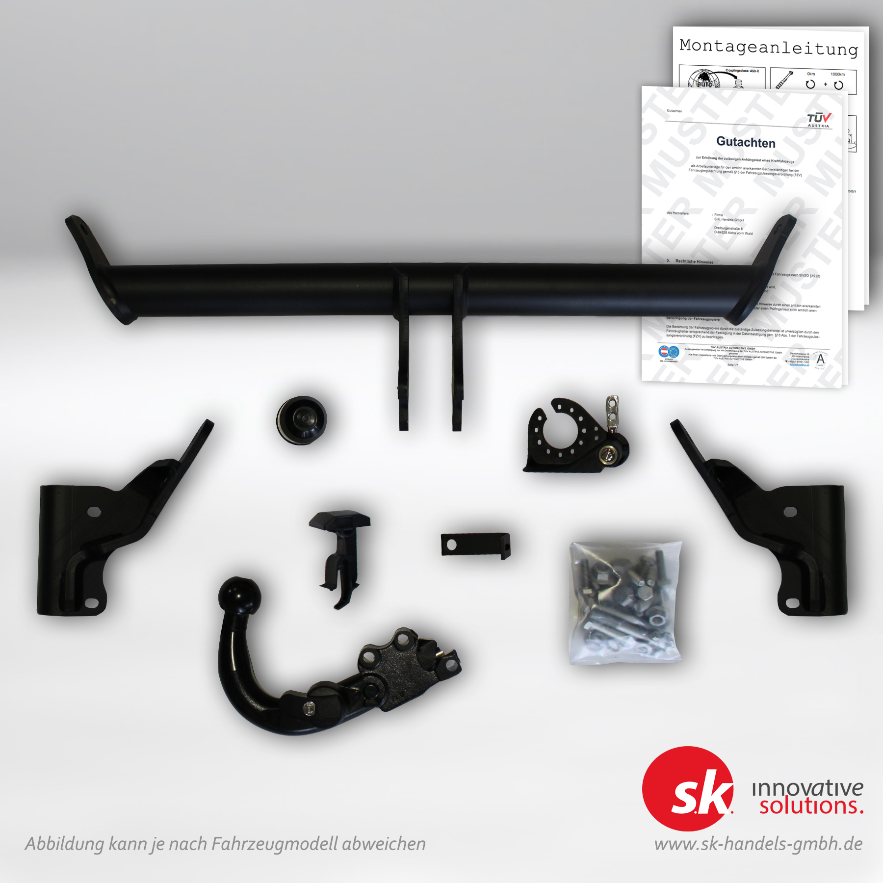 Verstärkte Anhängerkupplung, abnehmbar, für Kia Sportage