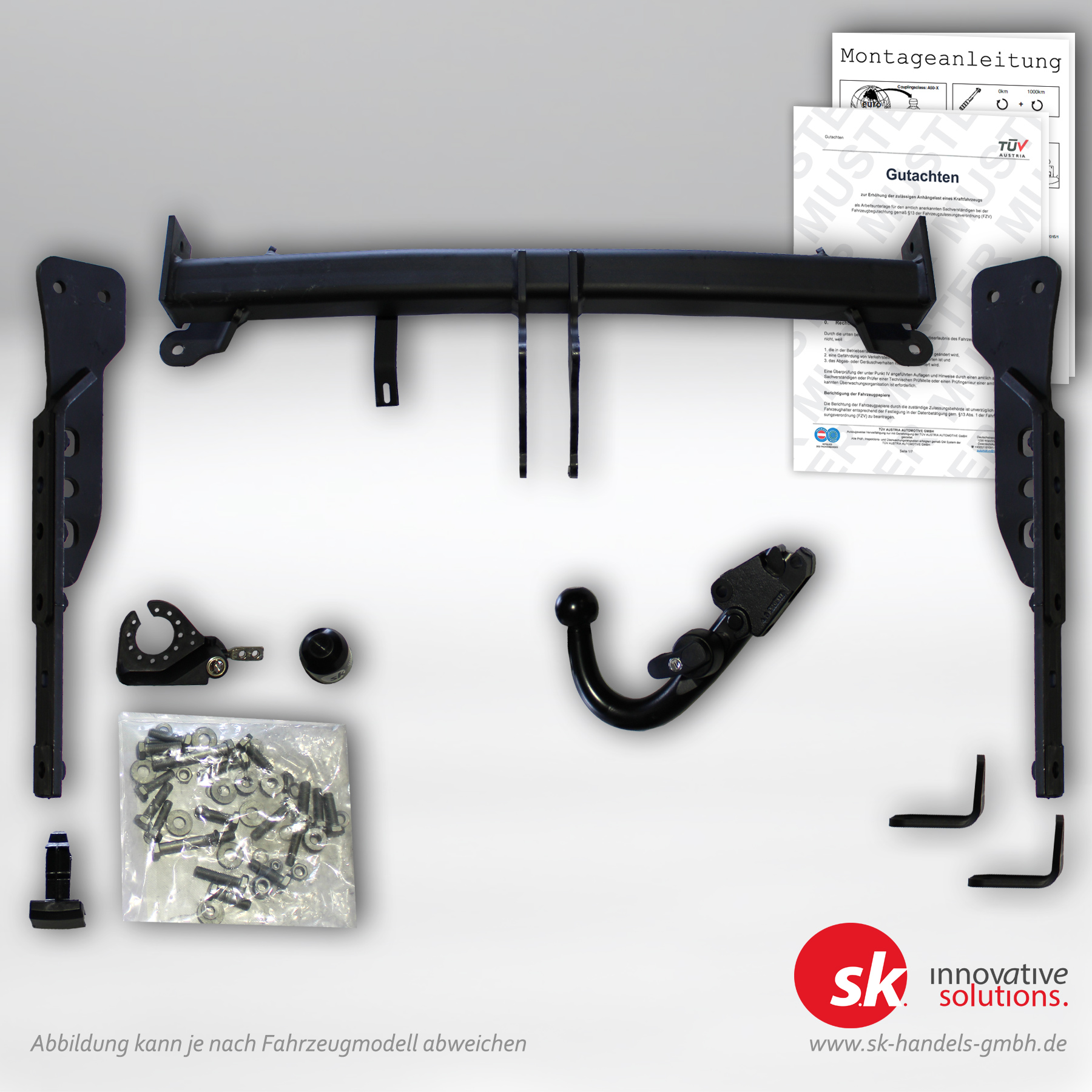 Verstärkte Anhängerkupplung, abnehmbar, für Subaru Forester