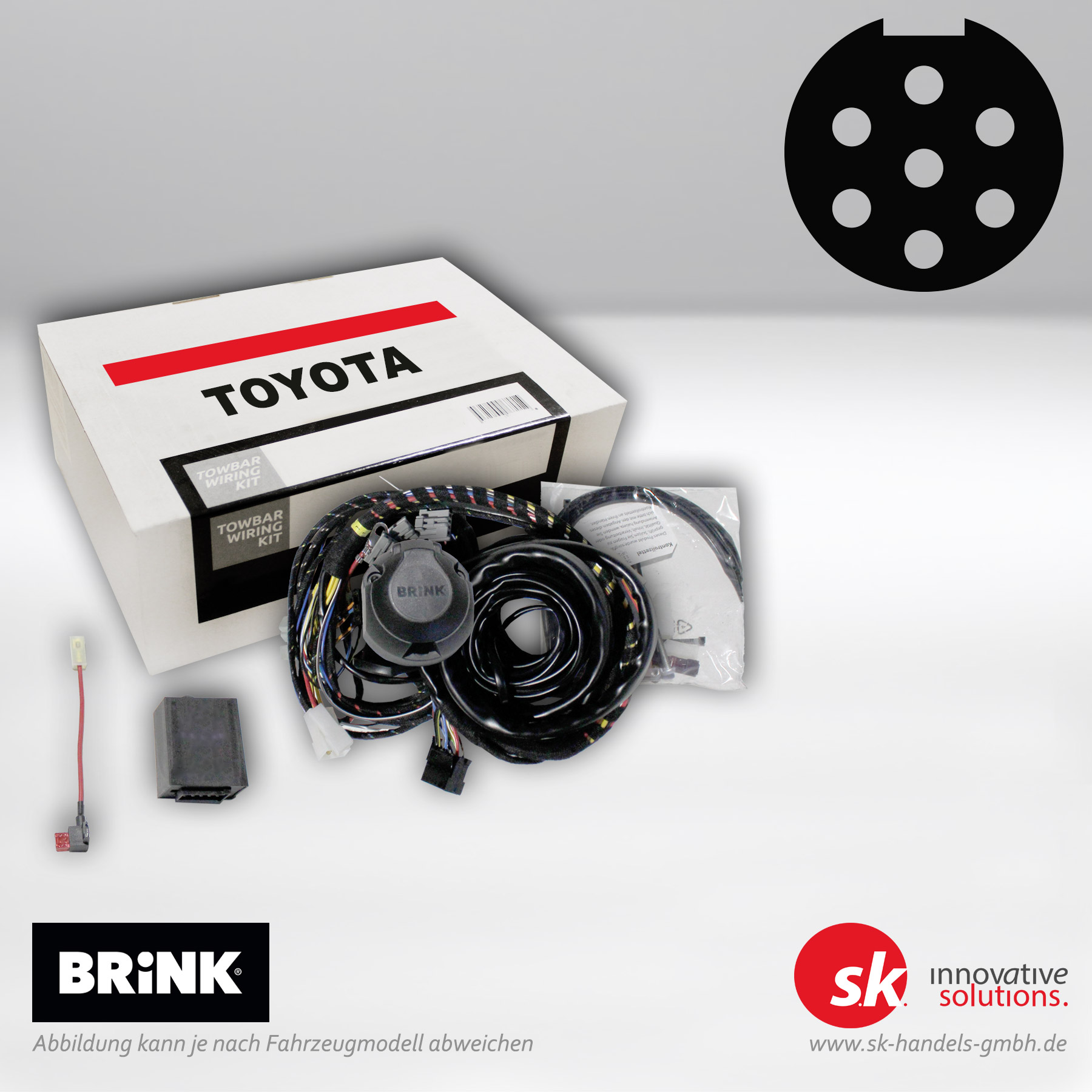 7-poliger Elektrosatz für Toyota Auris Kombi (_E18_)