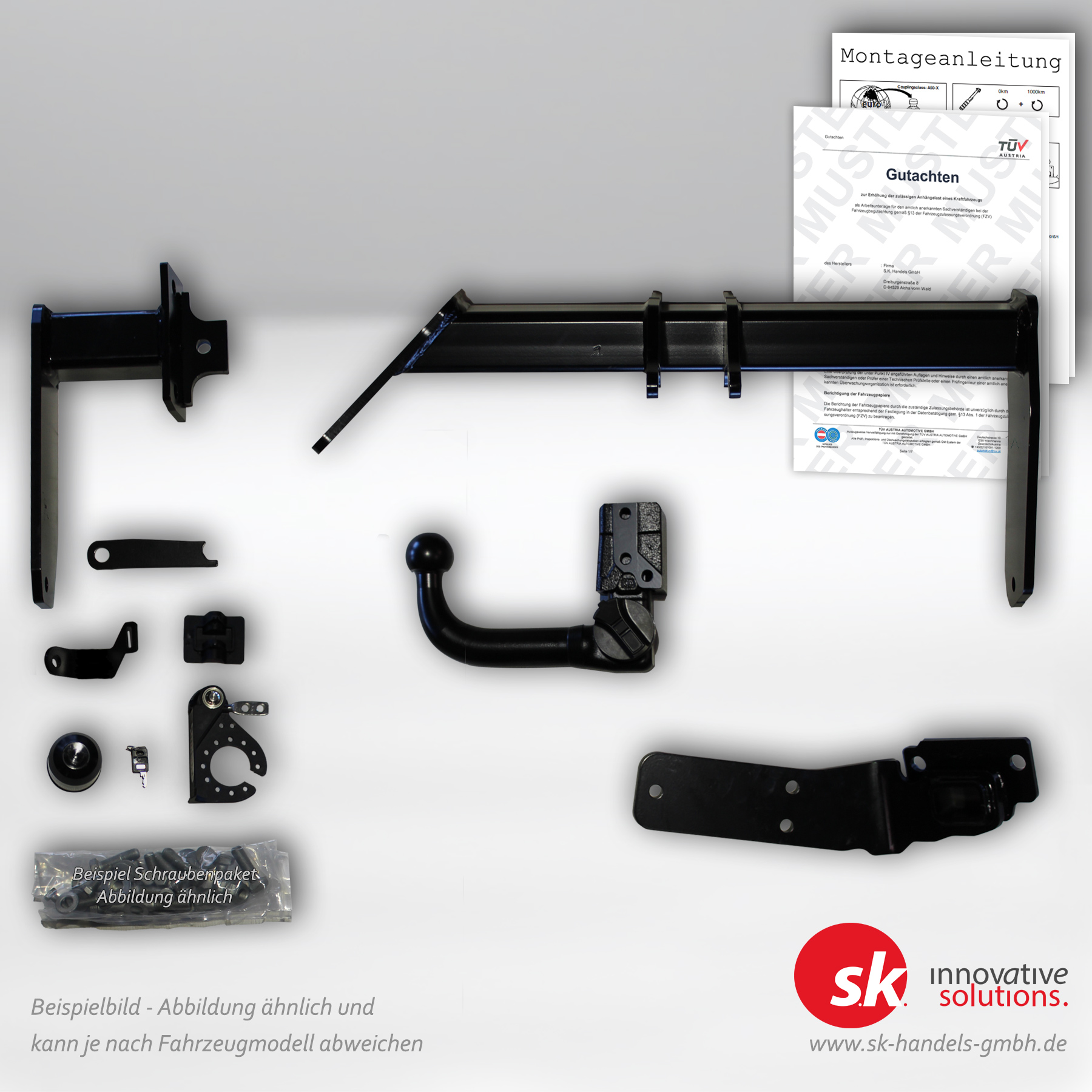 Verstärkte Anhängerkupplung, abnehmbar, für Kia Sorento