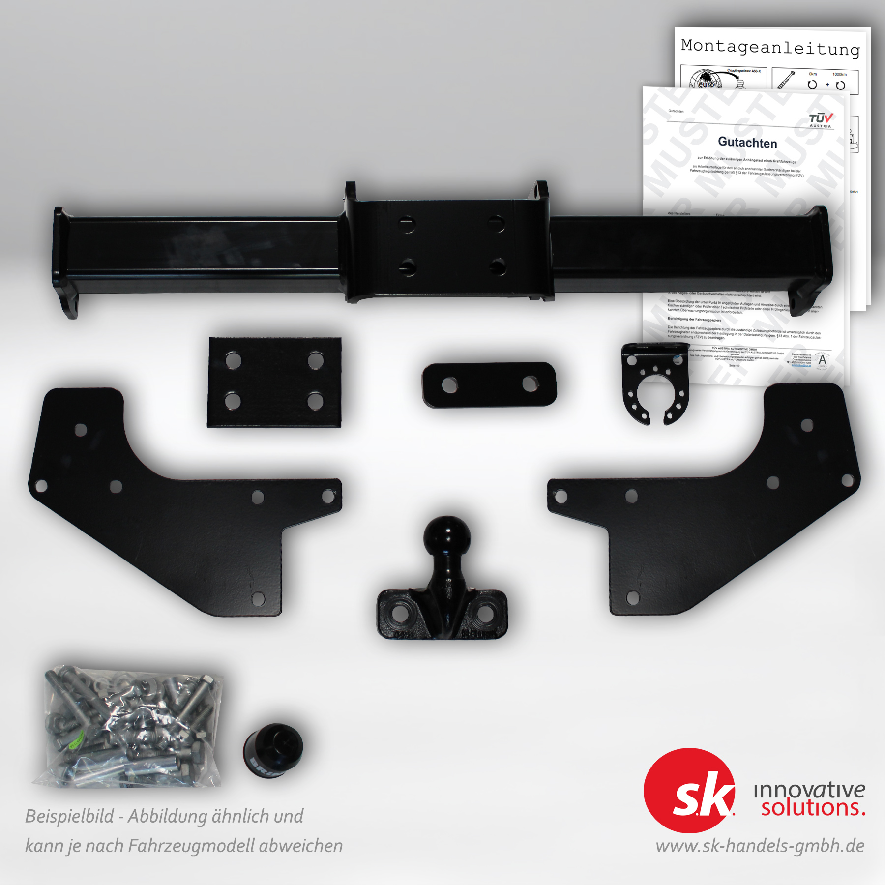 Verstärkte Anhängerkupplung, Flansch, für Ford Transit Pritsche