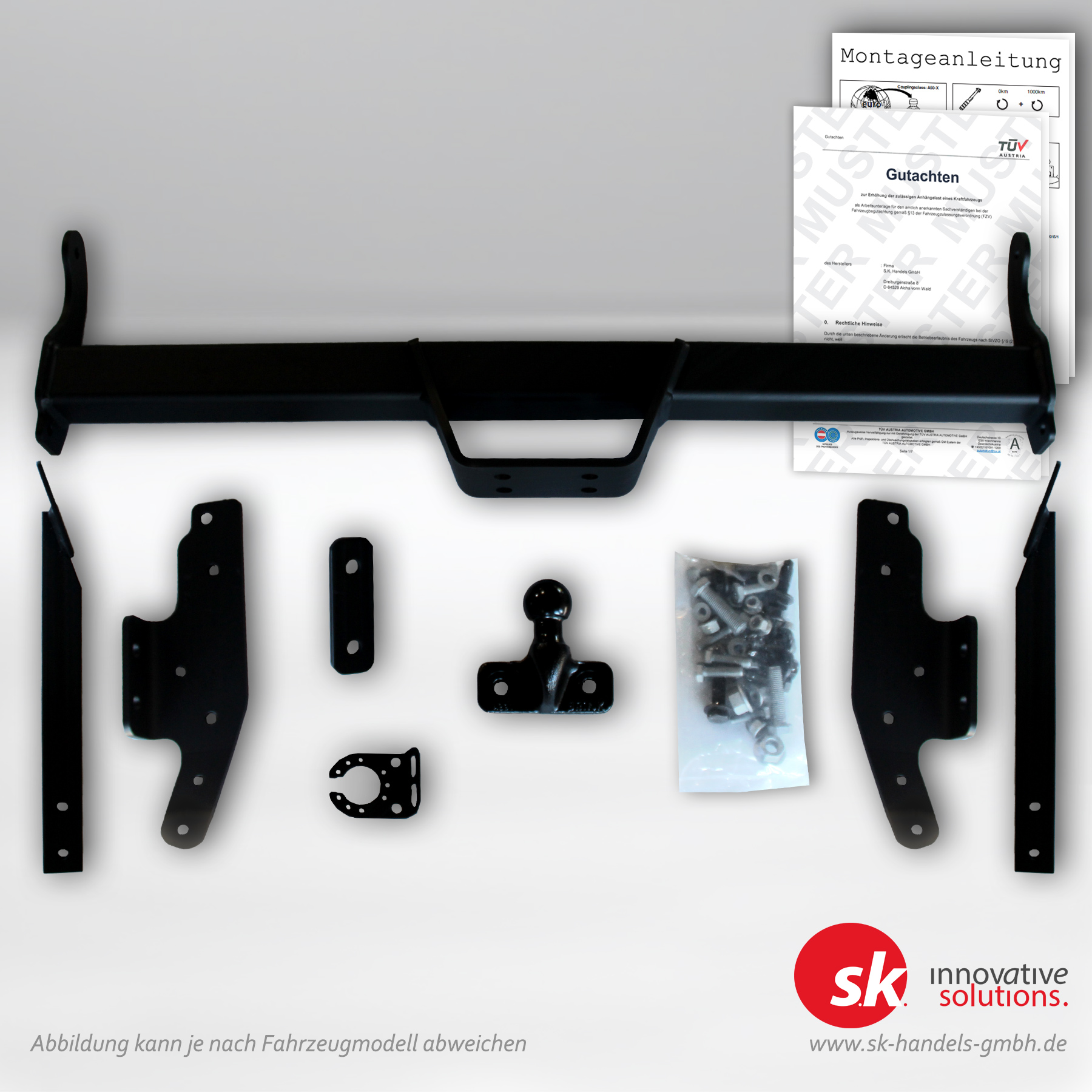 Verstärkte Anhängerkupplung, Flansch, für Nissan NV300 / Primastar