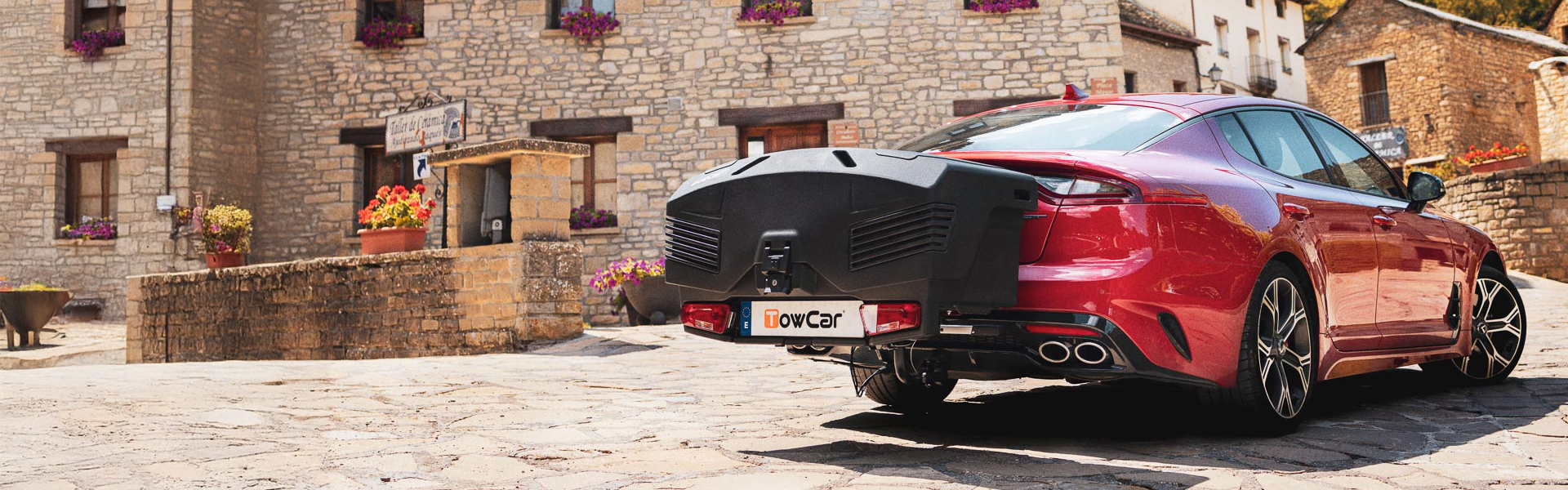 Transportbox auf Anhängerkupplung