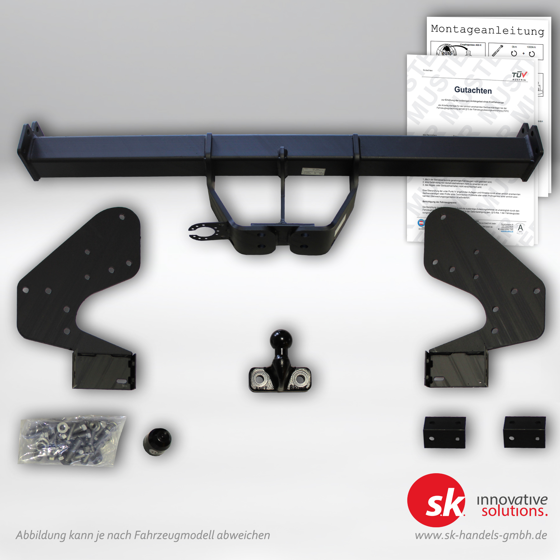 Verstärkte Anhängerkupplung, Flansch, für Isuzu D-MAX