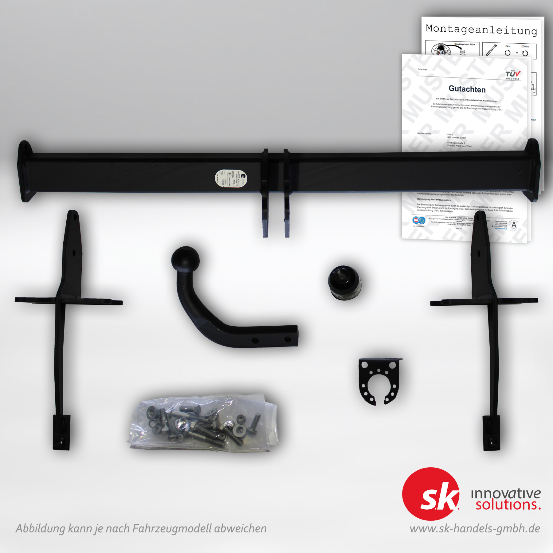 Verstärkte Anhängerkupplung, starr, für Ford Connect