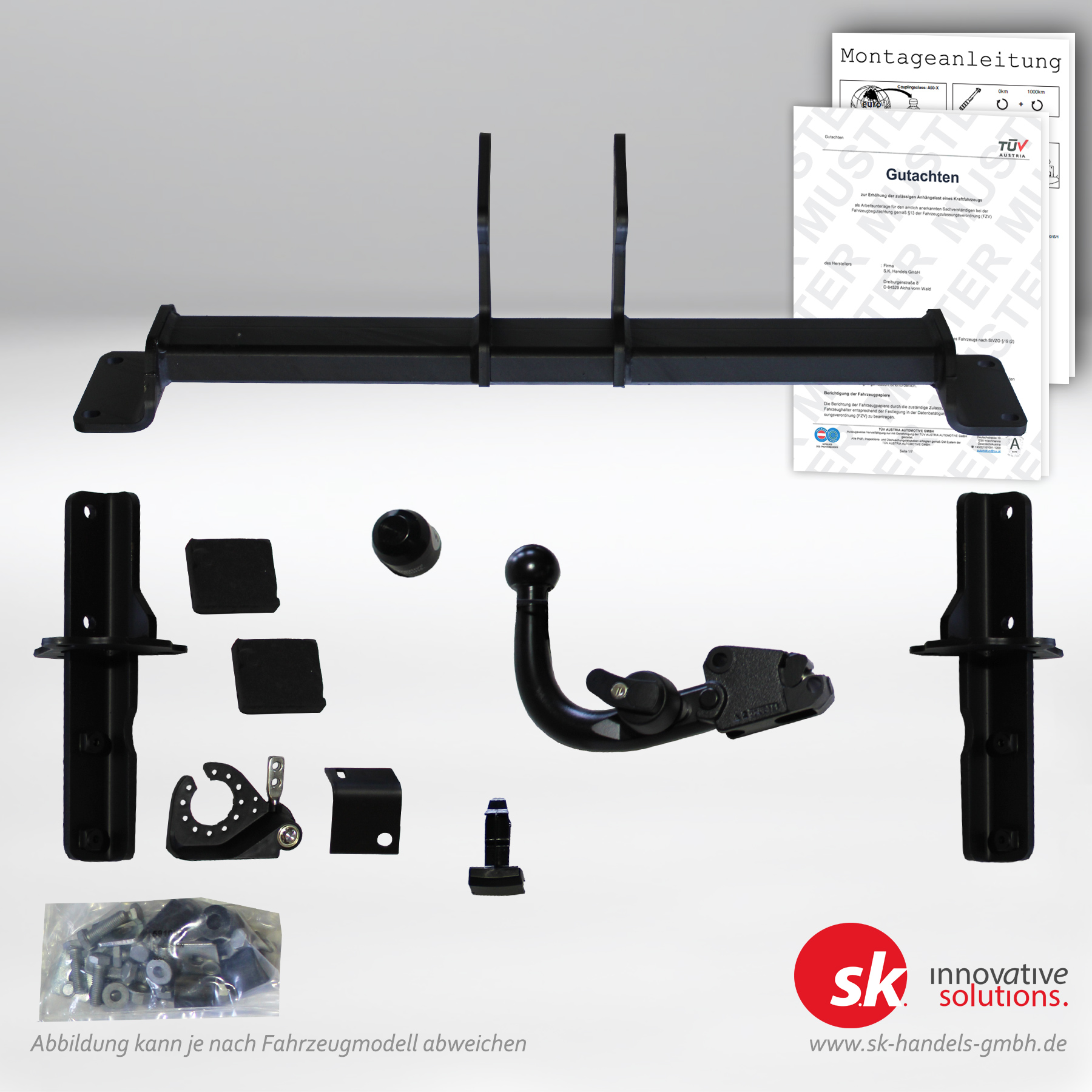 Verstärkte Anhängerkupplung, abnehmbar, für Subaru XV, Impreza, G