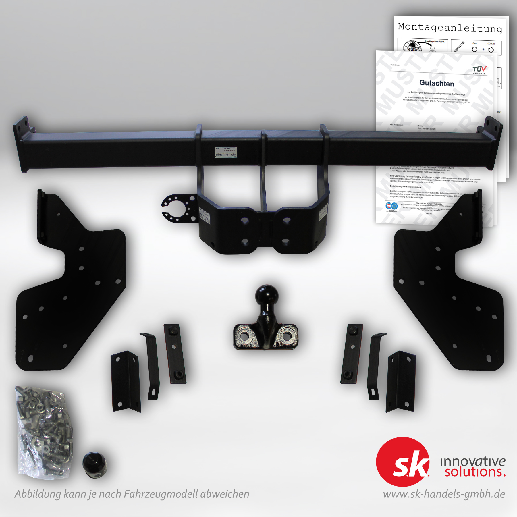 Verstärkte Anhängerkupplung, Flansch, für Isuzu D-MAX