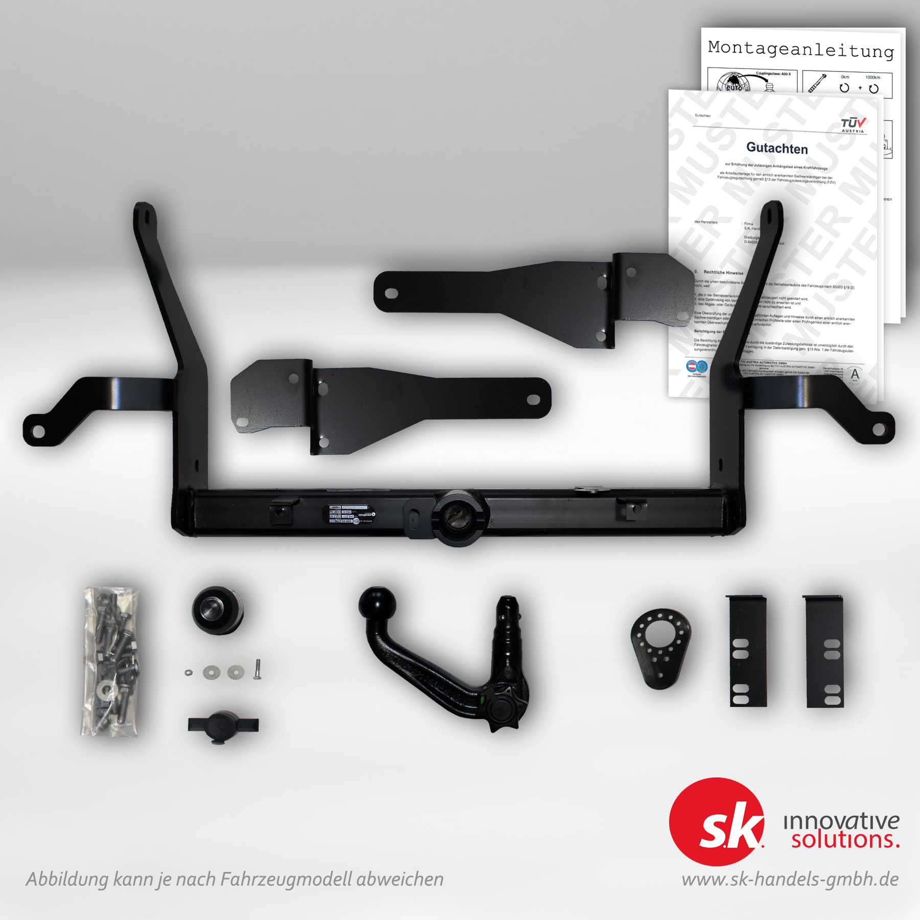 Verstärkte Anhängerkupplung, abnehmbar, für Chevrolet Captiva