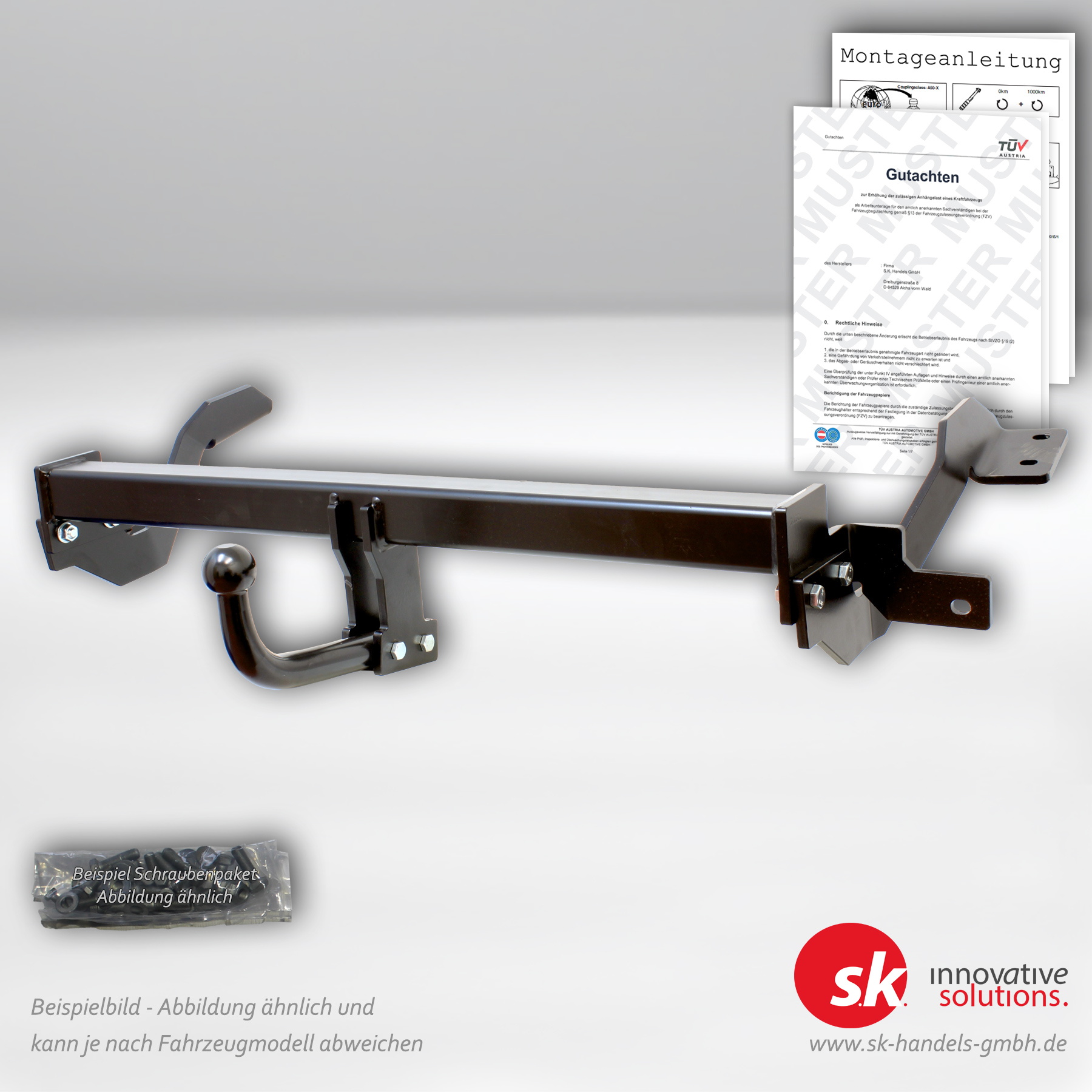 Verstärkte AHK starr, Jeep Compass