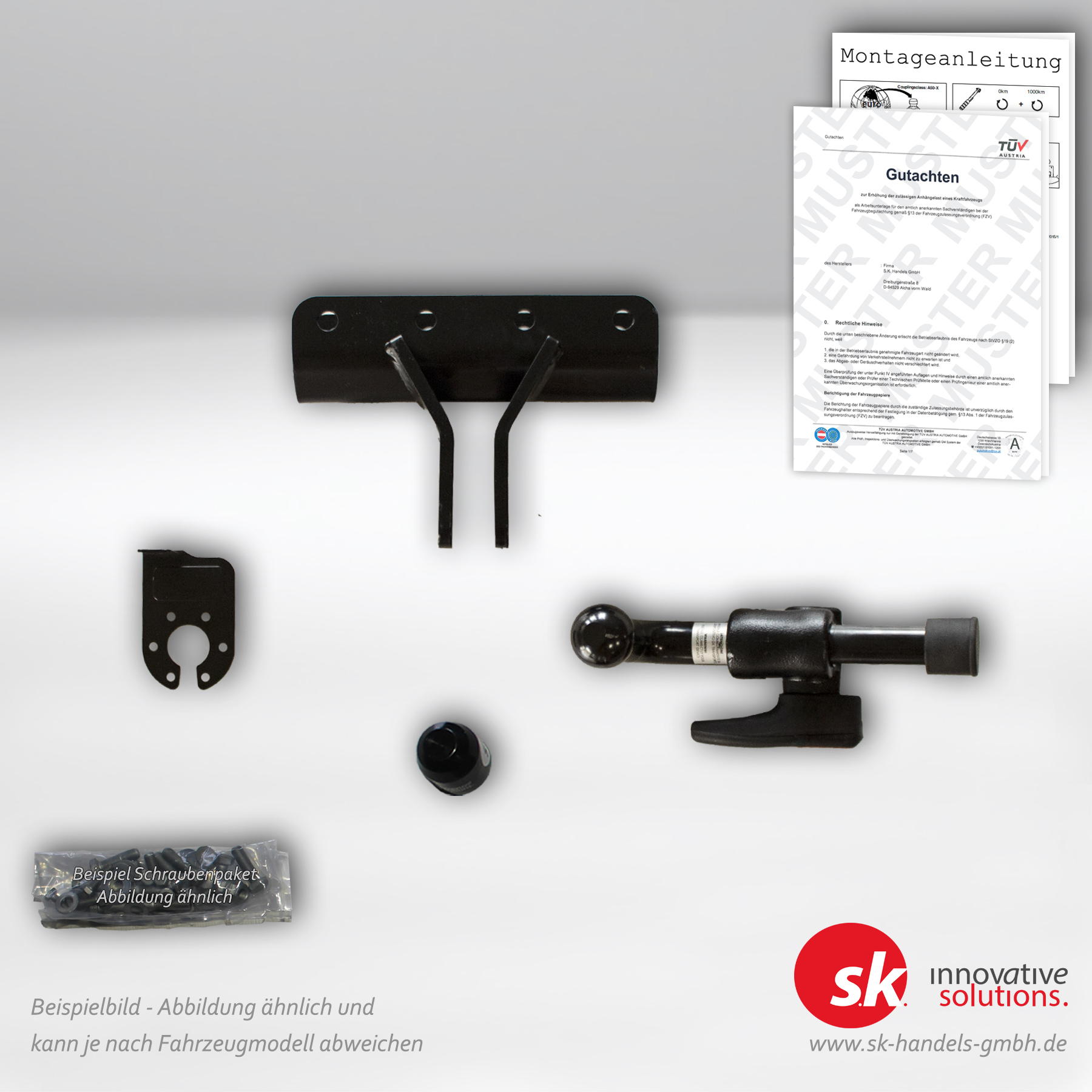 Verstärkte Anhängerkupplung, abnehmbar, für Jeep Gladiator