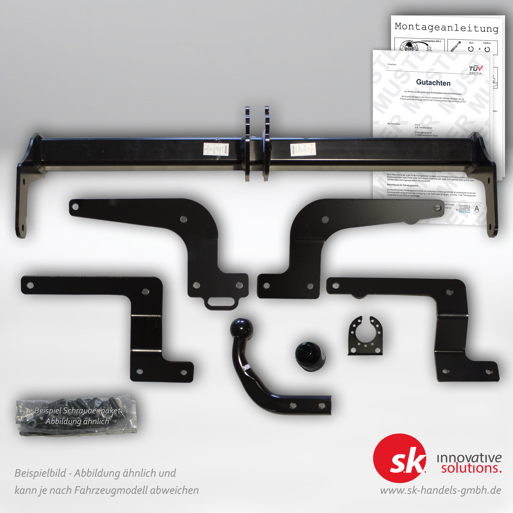 Verstärkte Anhängerkupplung, starr, für Suzuki Across