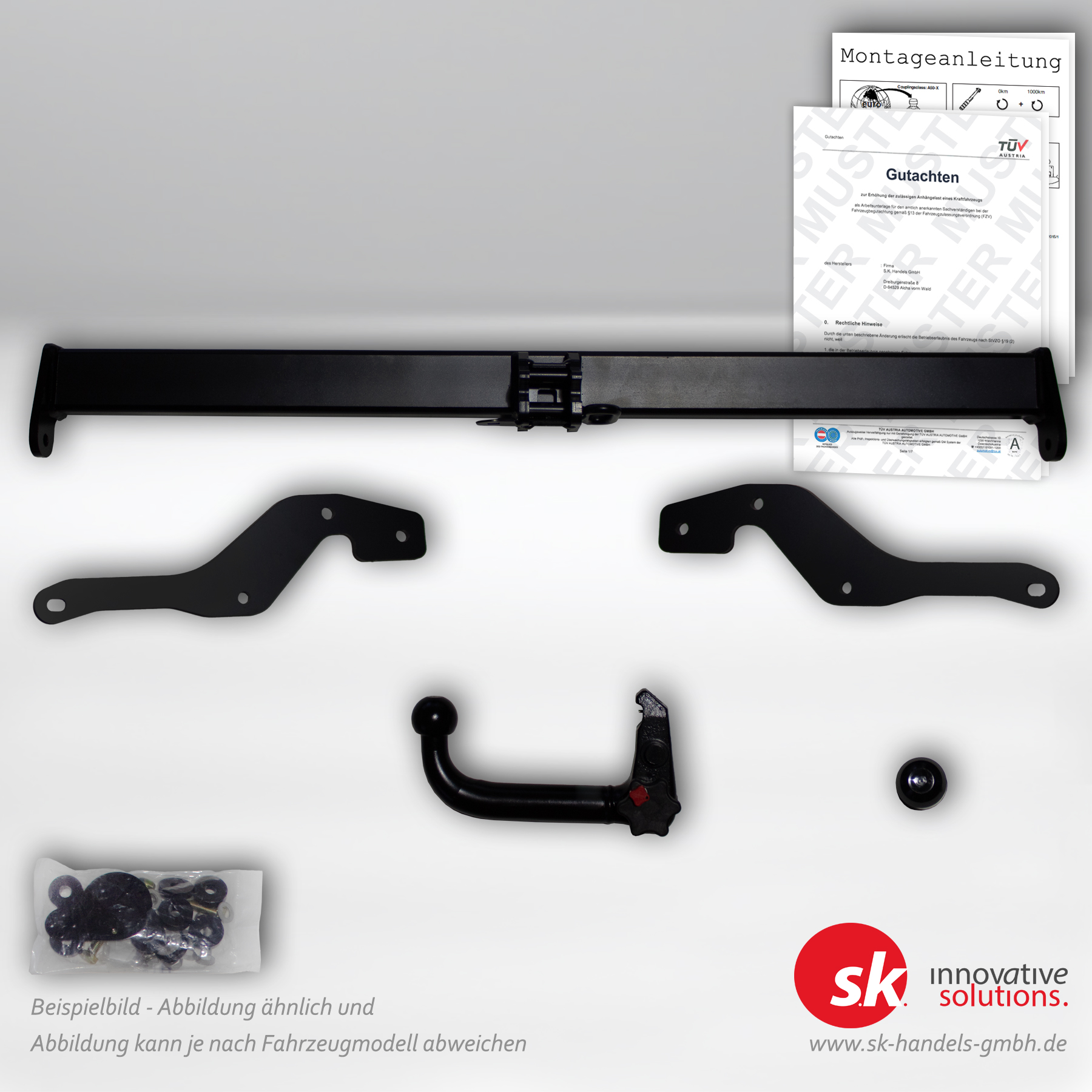 Anhängerkupplung für Anhängelasterhöhung bei Dacia