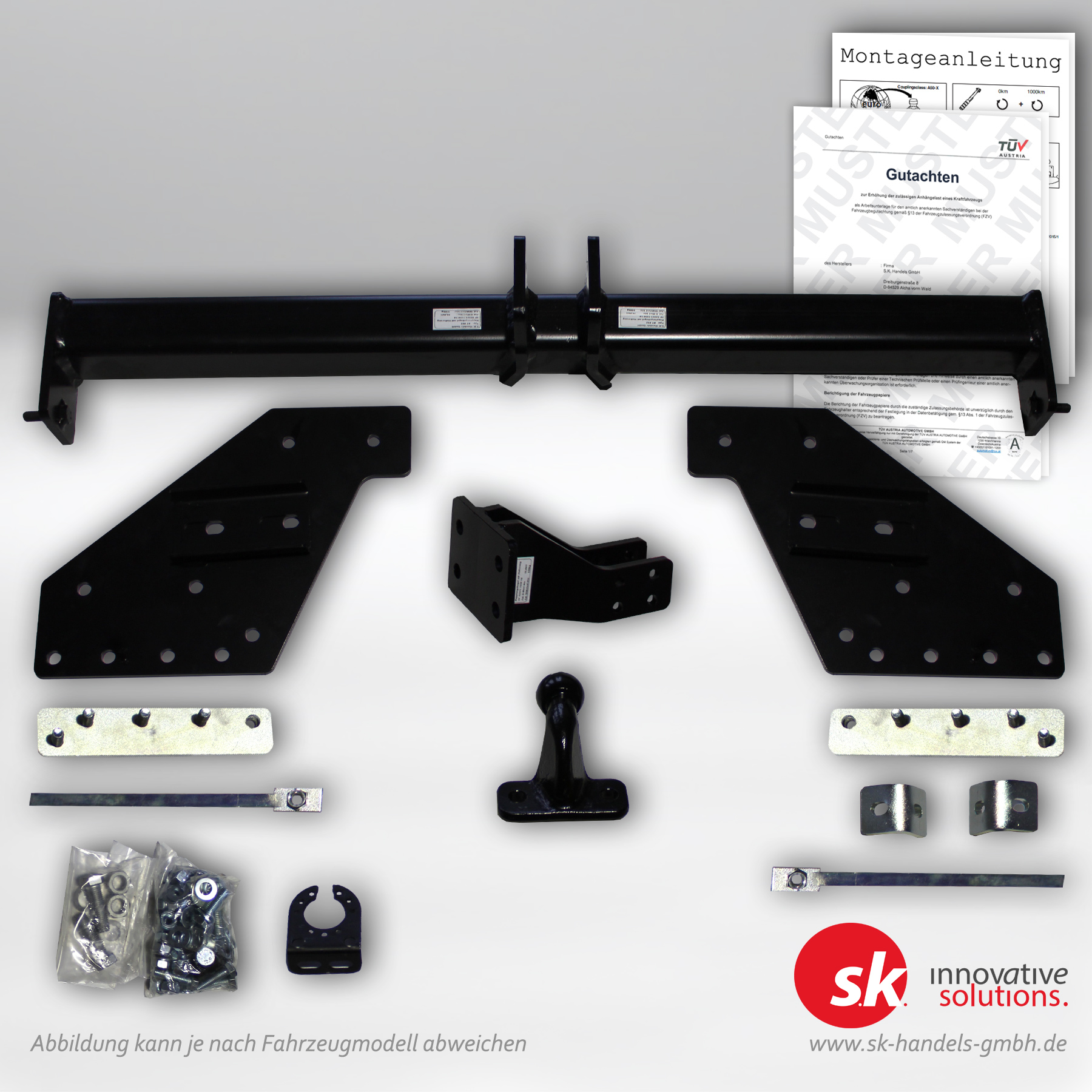 Verstärkte Anhängerkupplung, Flansch, für Mitsubishi L200