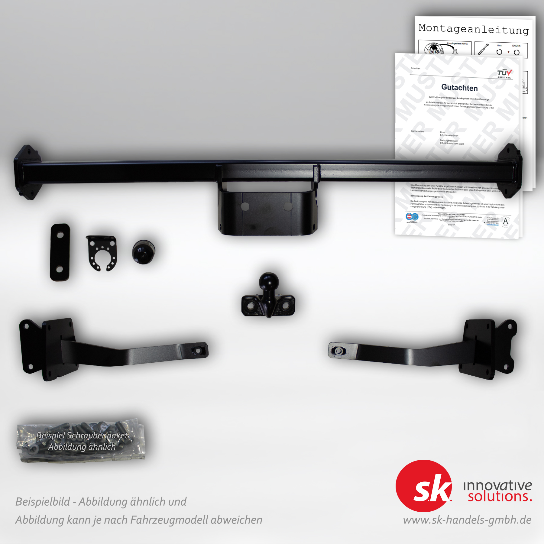 Verstärkte Anhängerkupplung Ford Transit Custom NRN, NXN