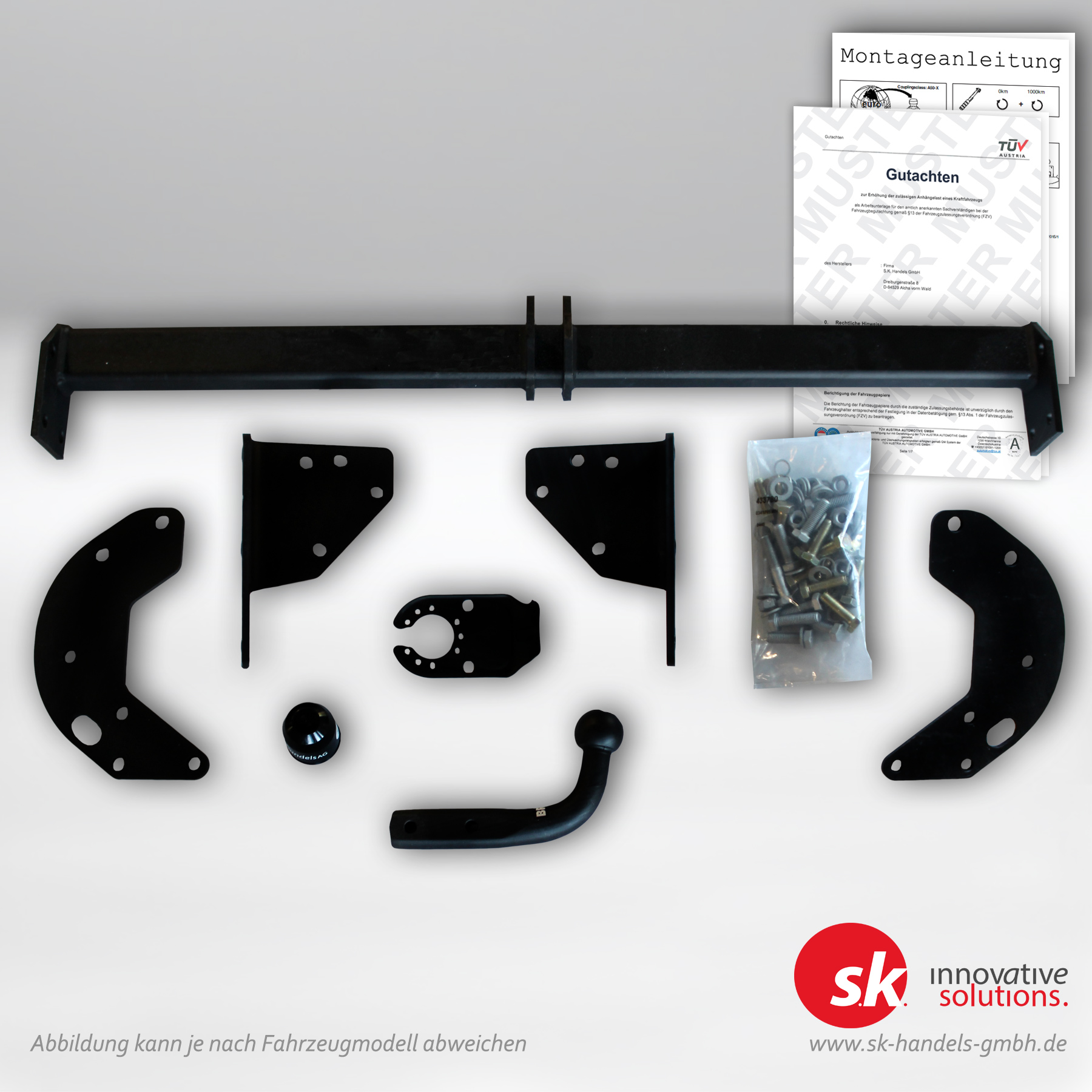 Verstärkte Anhängerkupplung, starr, für Nissan Navara