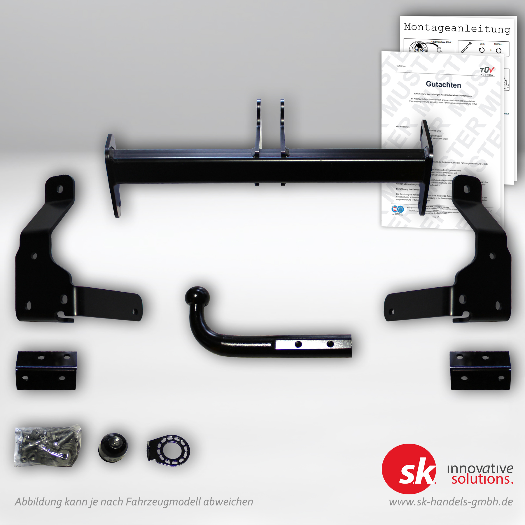 Verstärkte Anhängerkupplung, starr, für Opel Antara