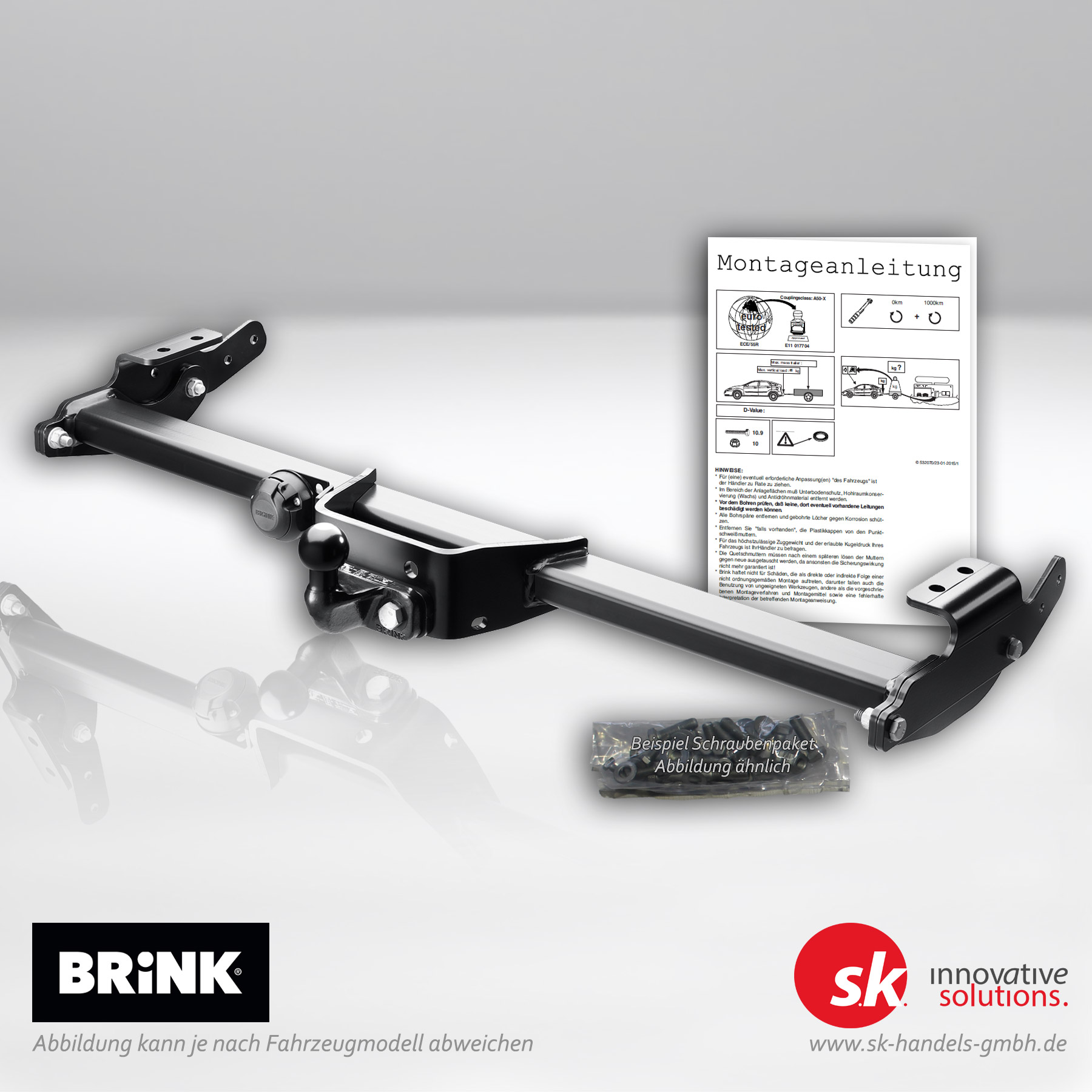 2-Loch Flansch Anhängerkupplung für FIAT Ducato Pritsche/Fahrgestell (250_, 290_)