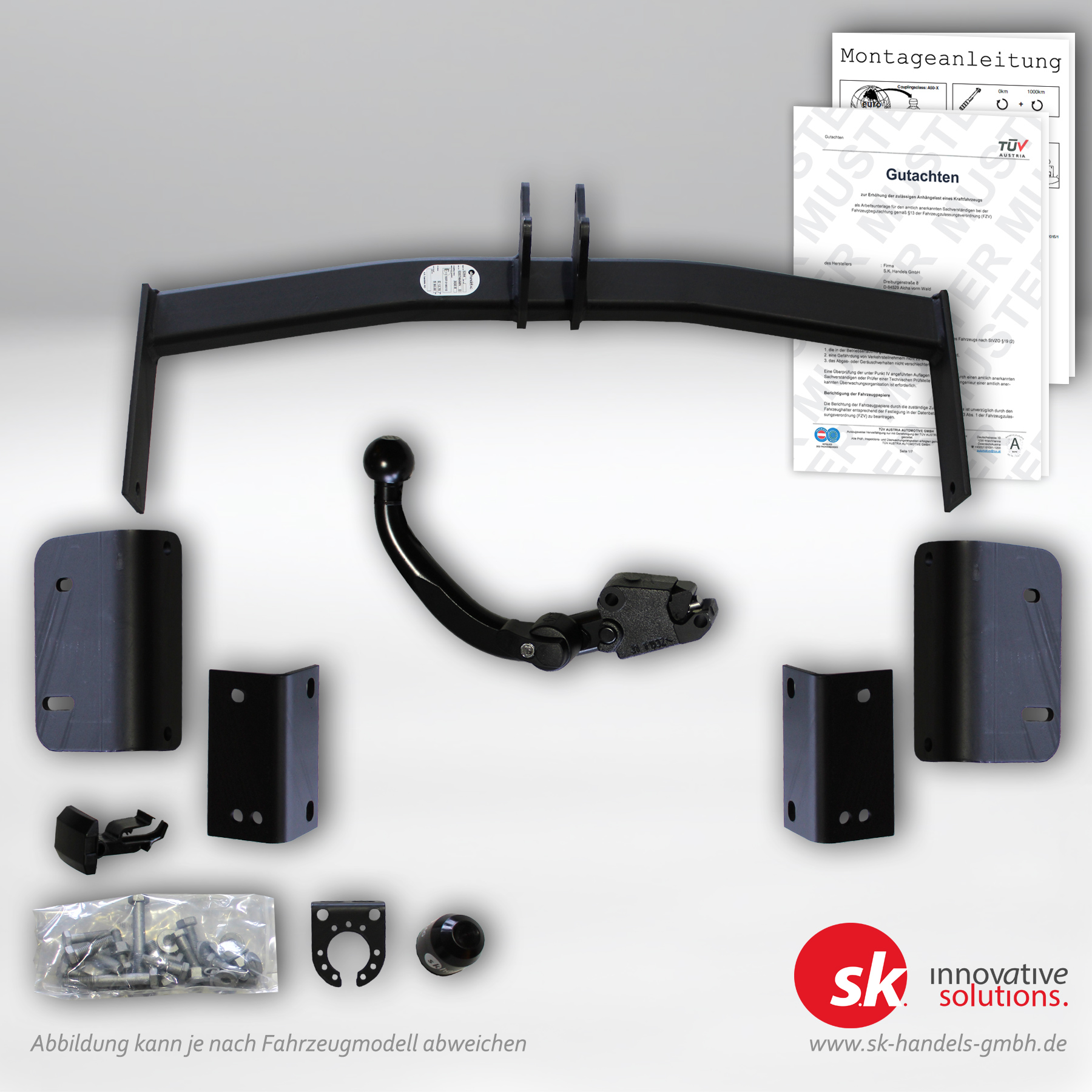 Verstärkte Anhängerkupplung, abnehmbar, für KIA Sportage