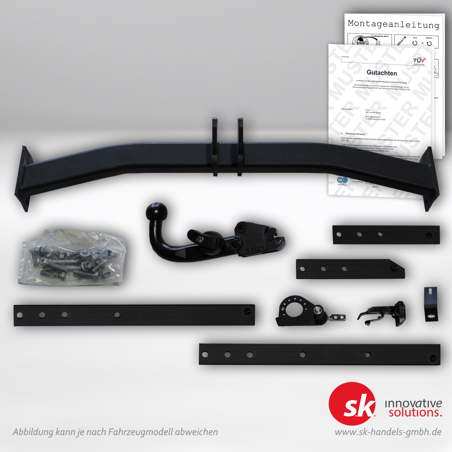 Verstärkte Anhängerkupplung, abnehmbar, für Ford Kuga I