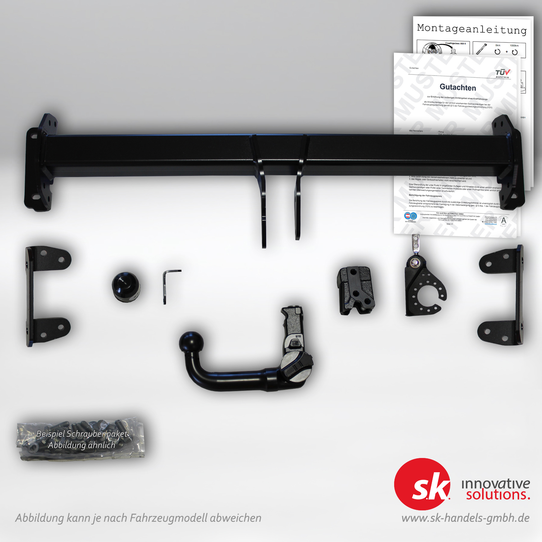 Verstärkte Anhängerkupplung, abnehmbar, für Volvo XC60 II